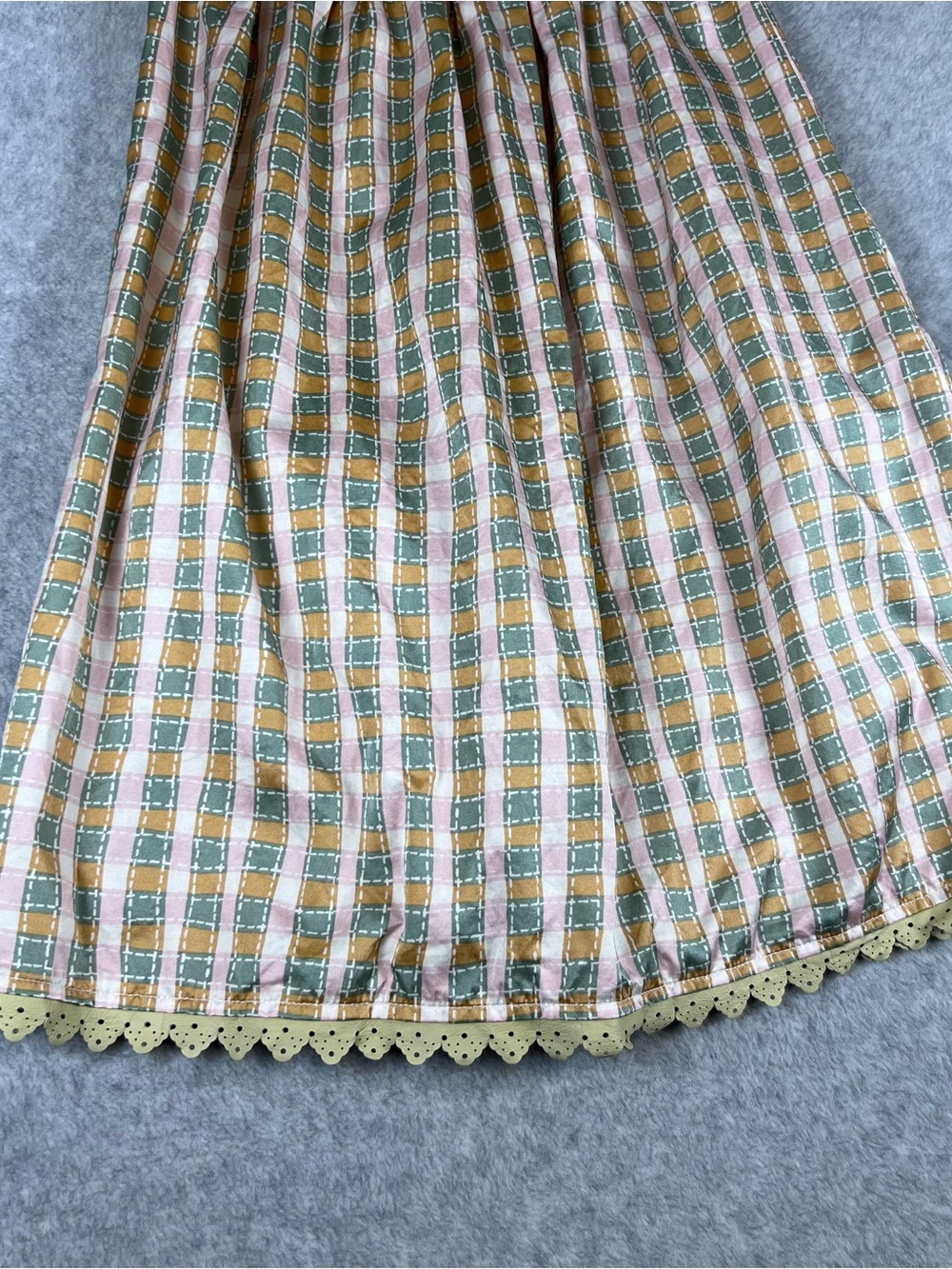 Silk Blend Women’s Halter Dress Plaid 90s Y2K Pockets Size XS - Picture 9 of 14